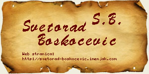 Svetorad Boškoćević vizit kartica